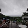 雨はパラパラ降っていて風は強くもあった7/4の八丈島