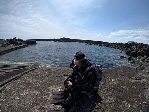 落ち着いていた八重根の海へ行きまして