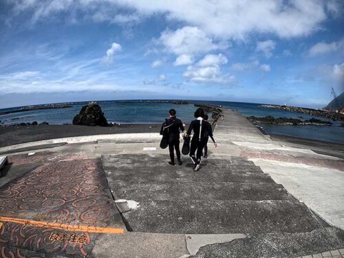 落ち着いていた底土の海へ行きまして