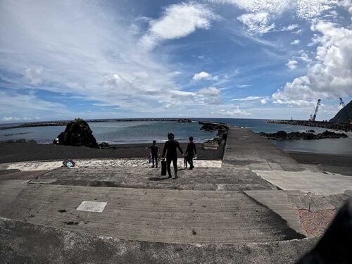 落ち着いていた底土の海へ行きまして