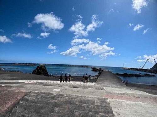 落ち着いていた底土の海へ行きまして