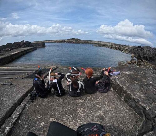 とっても凪いでた八重根の海へ行きまして