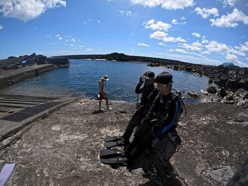 概ね落ち着いていた八重根の海へ行きまして