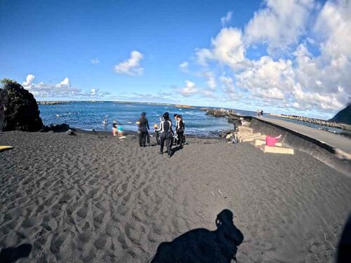 概ね落ち着いていた底土の海へ行きまして