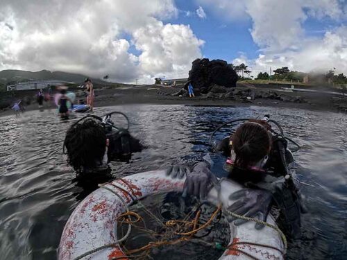 穏やかなところでゆっくり海に慣れていき