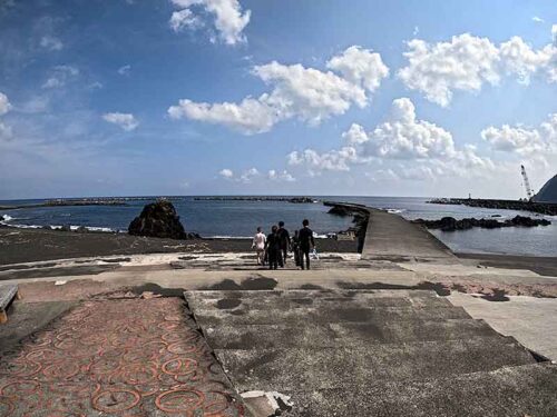 若干うねりは残るが底土の海へ行きまして