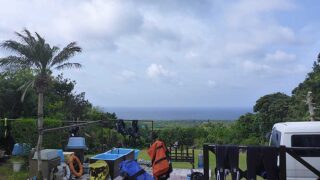 一時雨降り湿気っぽくなっていた5/4の八丈島