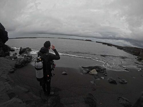 概ね落ち着く底土の海へ行きまして