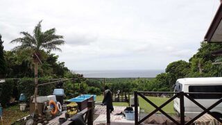 時折薄日は差し込むが天気は崩れてきていた5/29の八丈島