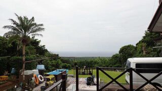 雨風次第に強まって荒れて天気となっていた6/３の八丈島