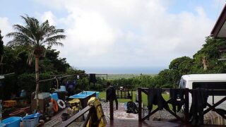 雲は少し増えてはくるが青空は続いていた6/6の八丈島