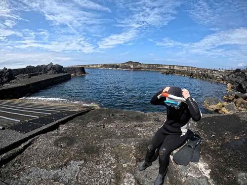 概ね落ち着く八重根の海へ行きまして