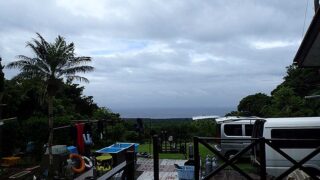 雲は広がり湿度は少し高くはあった6/14の八丈島