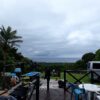 朝夕雲は多くはあるが青空広がっていた6/20の八丈島