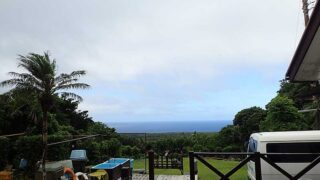 日中青空広がるが雲は多くもあった6/26の八丈島