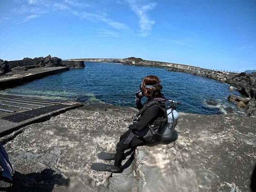 概ね落ち着く八重根の海へ行きまして