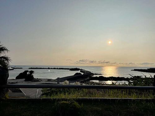 朝早くの底土