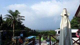 所々に雲は見えるが青空は広がってきていた7/7の八丈島