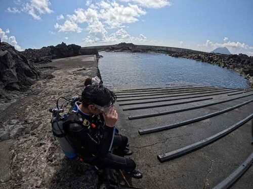 落ち着く八重根の海へ行き