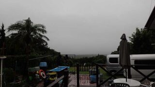 グズつく天気で涼しくなっていた9/3の八丈島